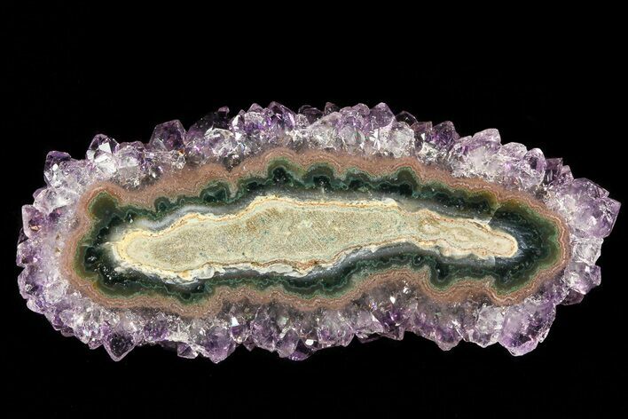 Amethyst Stalactite Slice - Uruguay #83746